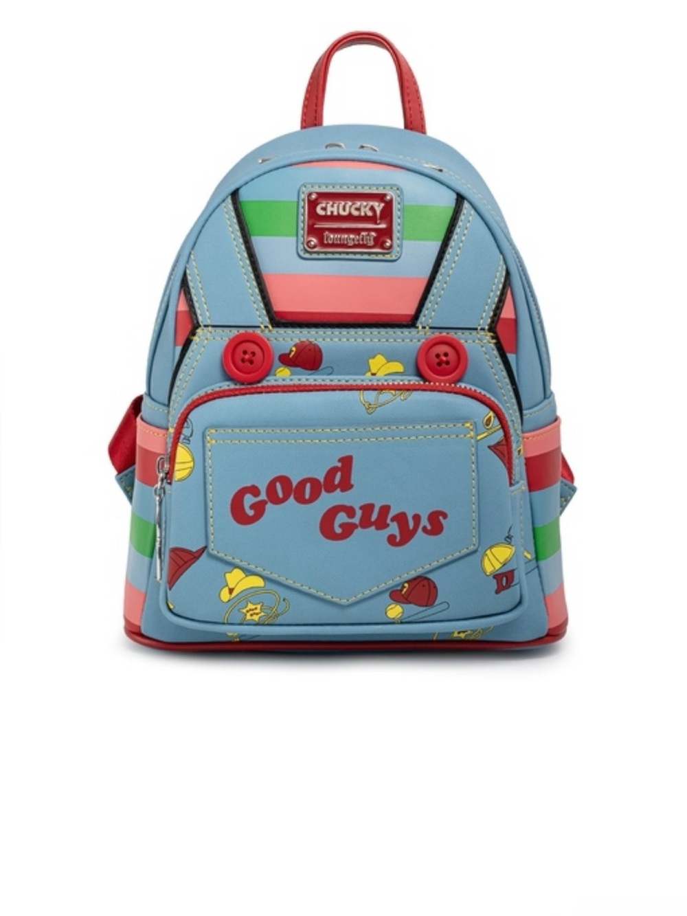Loungefly Child’s Play “Good Guys' Light Blue Mini Backpack